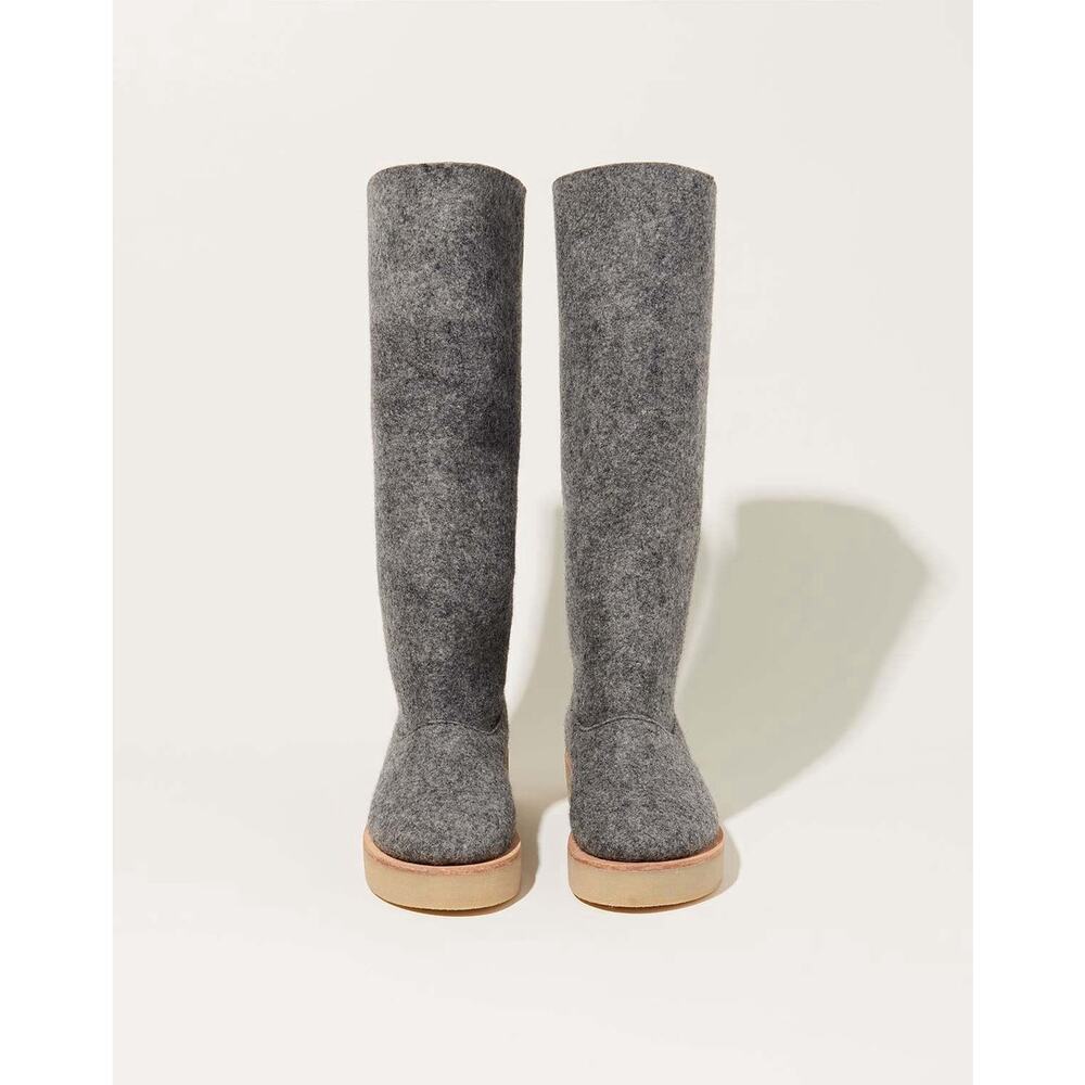 NIB Lauren Manoogian Felt Form Boot in Grey Melange - 38 - Picture 2 of 10